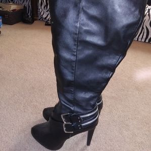 Faux Leather Boots